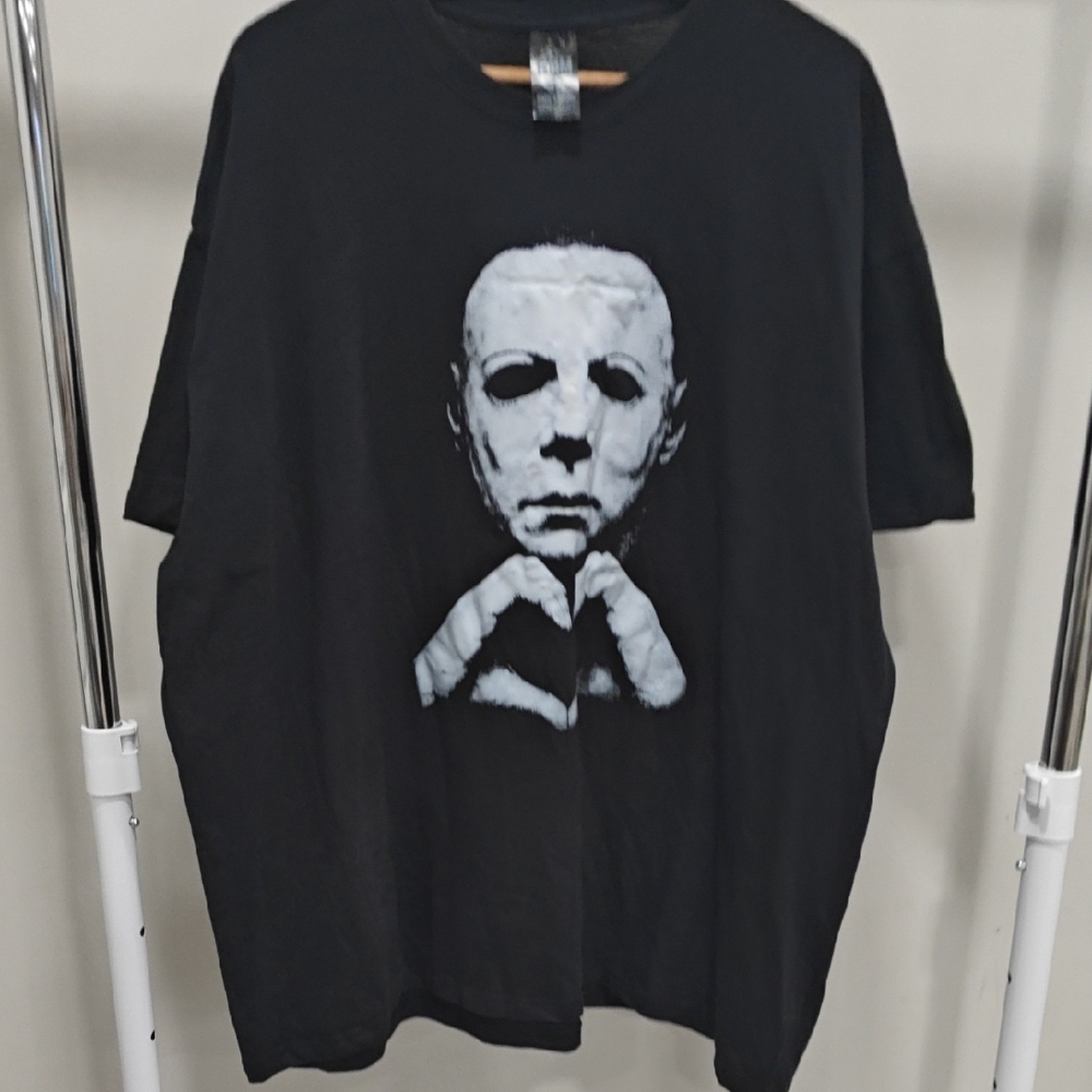 Michael Meyers Black Graphic MensT-Shirt
